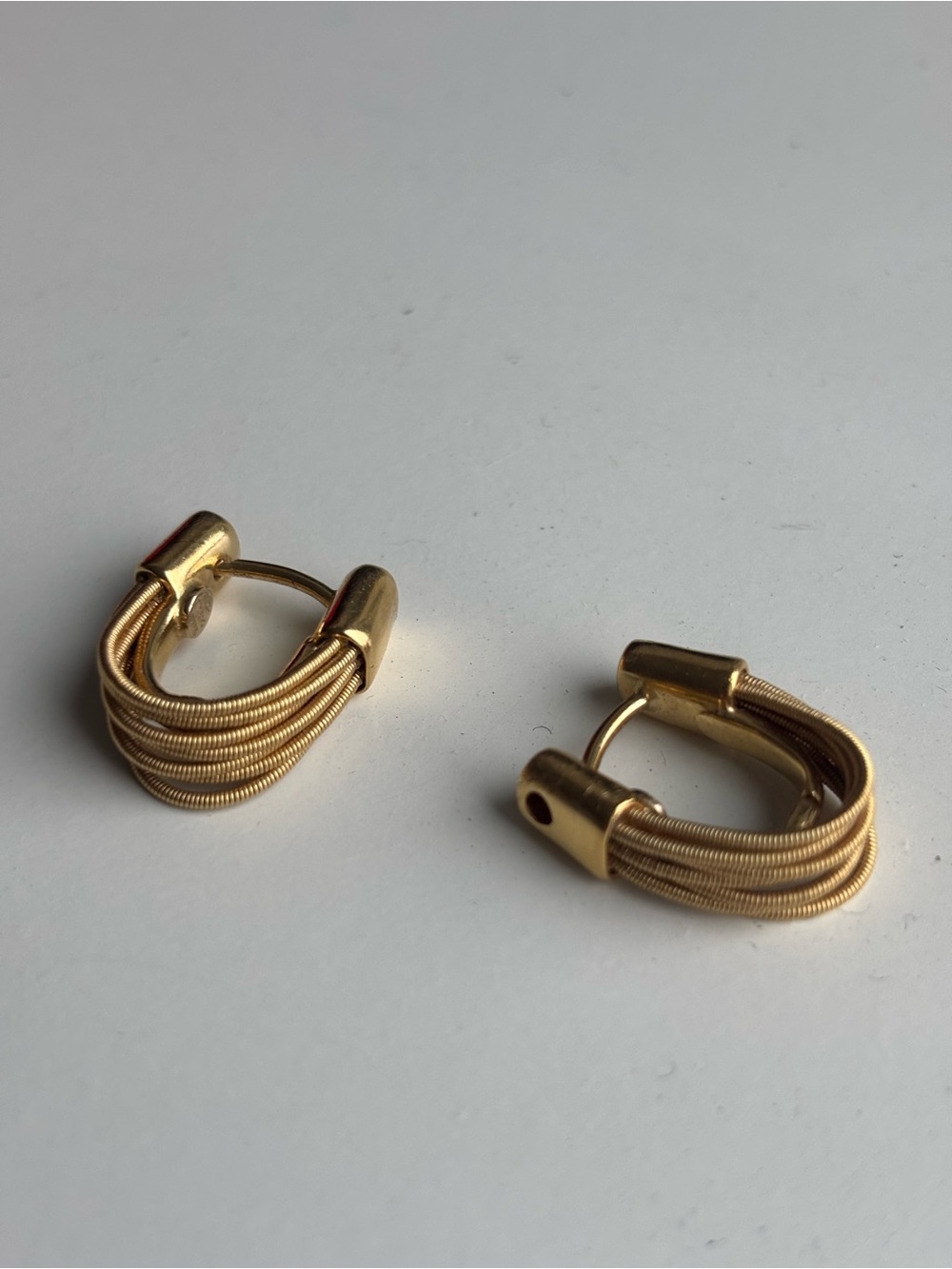 Marco Bicego Gold Tone Multi-Strand Hoop Earrings